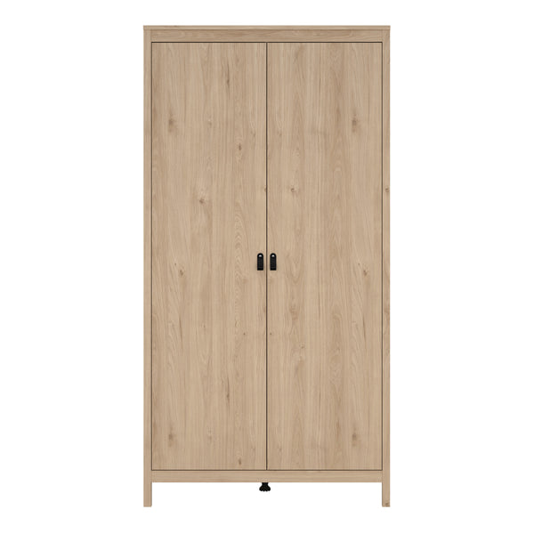 Barcelona Wardrobe with 2 Doors in Jackson Hickory Oak