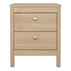 Madrid Bedside Table 2 Drawers in Jackson Hickory Oak