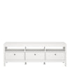 Madrid Tv-unit 3 drawers in White