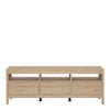 Madrid TV-Unit 3 Drawers in Jackson Hickory Oak