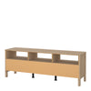 Madrid TV-Unit 3 Drawers in Jackson Hickory Oak