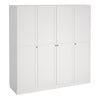 Brande Wardrobe with 4 Frame Doors in White