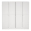 Brande Wardrobe with 4 Frame Doors in White