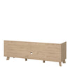 Ikast TV-Unit with 1 Door + 2 Drawers in Jackson Hickory and White