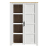 Bohol Display Cabinet in Riviera Oak/White