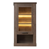 Corona Wall Display cabinet in Tabak Oak