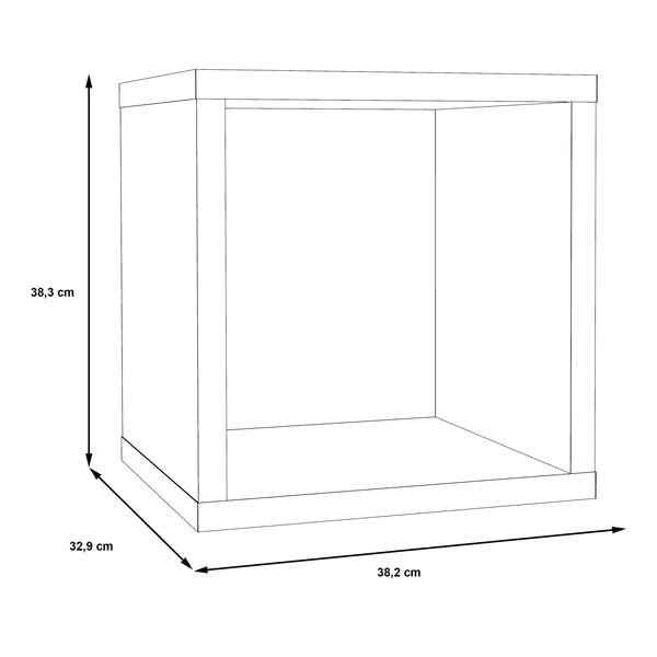 Mauro Singular Storage Unit in Concrete Grey