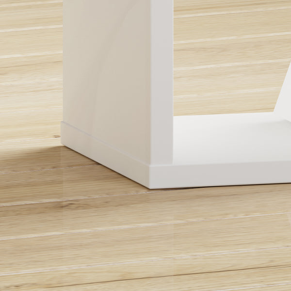 Mauro Singular Storage Unit in White High Gloss/White