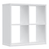 Mauro 2x2 Storage Unit in White High Gloss/White