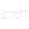 Sienna TV Unit  in White/White High Gloss