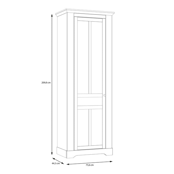 Illopa Hallway Wardrobe in Oak Nelson/Snowy Oak