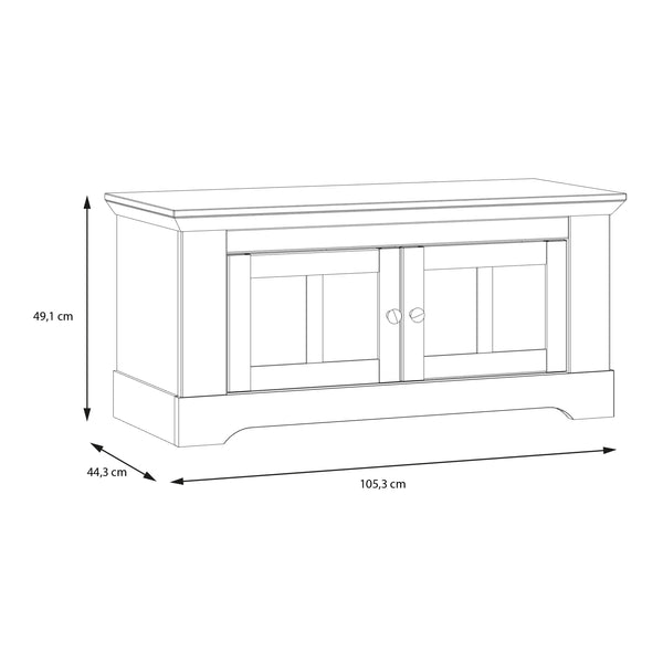Illopa Storage Bench in Oak Nelson/Snowy Oak