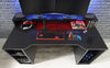 Tezaur Gaming Desk with Blue LED in Matt Black