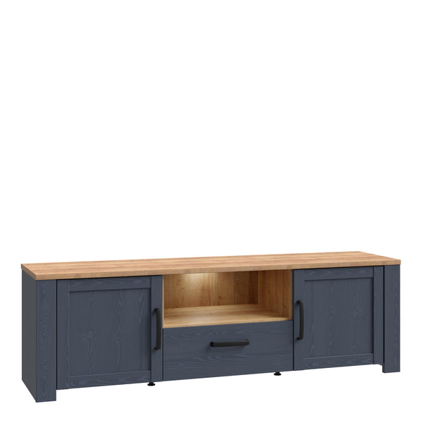 Bohol TV Unit Inc. LED Light in Riviera Oak/Navy