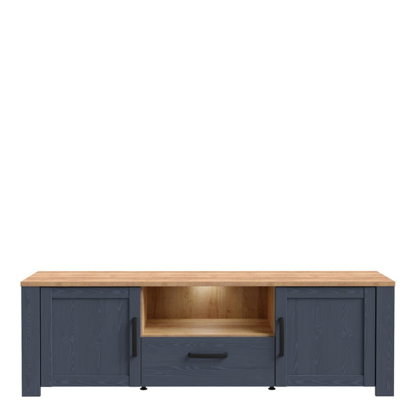 Bohol TV Unit Inc. LED Light in Riviera Oak/Navy