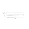 Wensley Wall Shelf in Light Grey and Oak