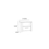 Bohol 1 Drawer Bedside I n Navy Oak