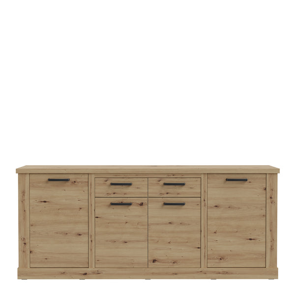 Corona 4 Door 2 Drawer Sideboard in Artisan Oak