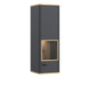 Klara Display Cabinet with 1 Glass Door in Grey and Oak inc LED Lighting