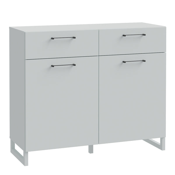 Sali 2 Door 2 Drawer Chest in Light Grey