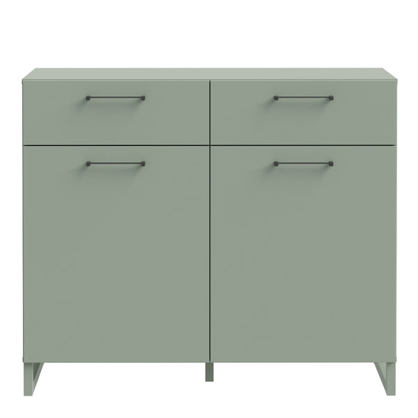 Sali 2 Door  2 Drawer Chest in Sage Green