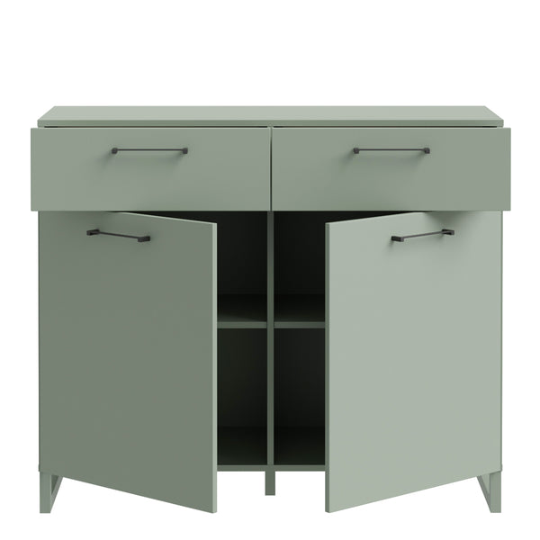 Sali 2 Door  2 Drawer Chest in Sage Green