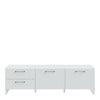 Sali 2 Door 2 Drawer TV Unit in Light Grey