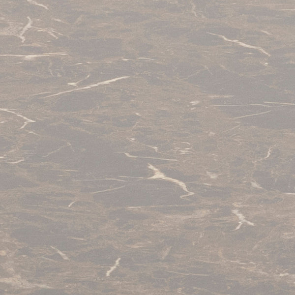 Amble Round Dining Table with Brown Marble Melamine Top & Black Legs