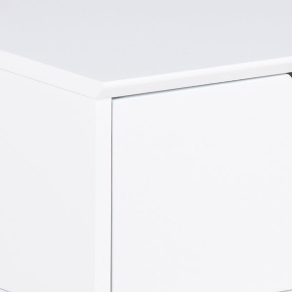 Mitra 1 Drawer Bedside Table in White