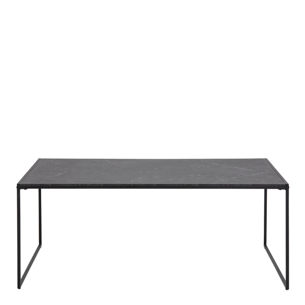 Infinity Coffee Table in Matt Black