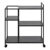 Newcastle Serving Trolley in Matt Black