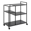 Newcastle Serving Trolley in Matt Black