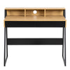 Reece 1 Drawer Office Desk in Oak & Black