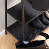 Seaford Clothes Rack with 2 shelves in Black