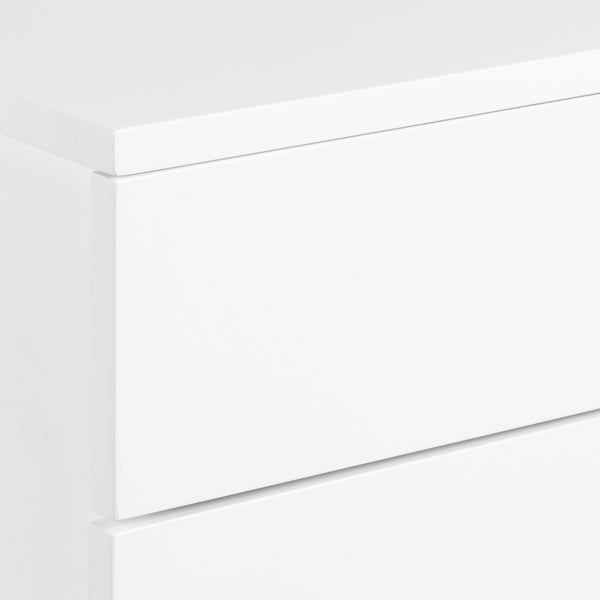 Avignon Bedside Table with 2 Drawers in White