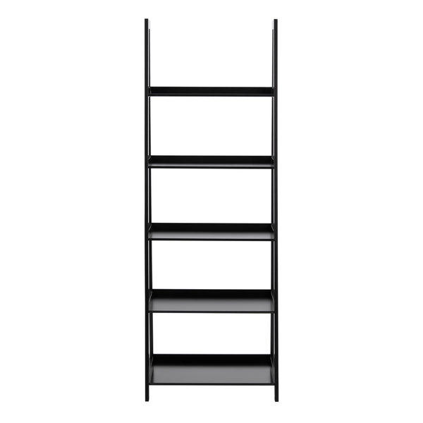 Wally Bookcase with 5 Shelves in Black