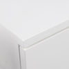 Avignon Square Bedside Table with 1 Drawer & Small Shelf in White