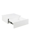 Avignon Square Bedside Table with 1 Drawer in White