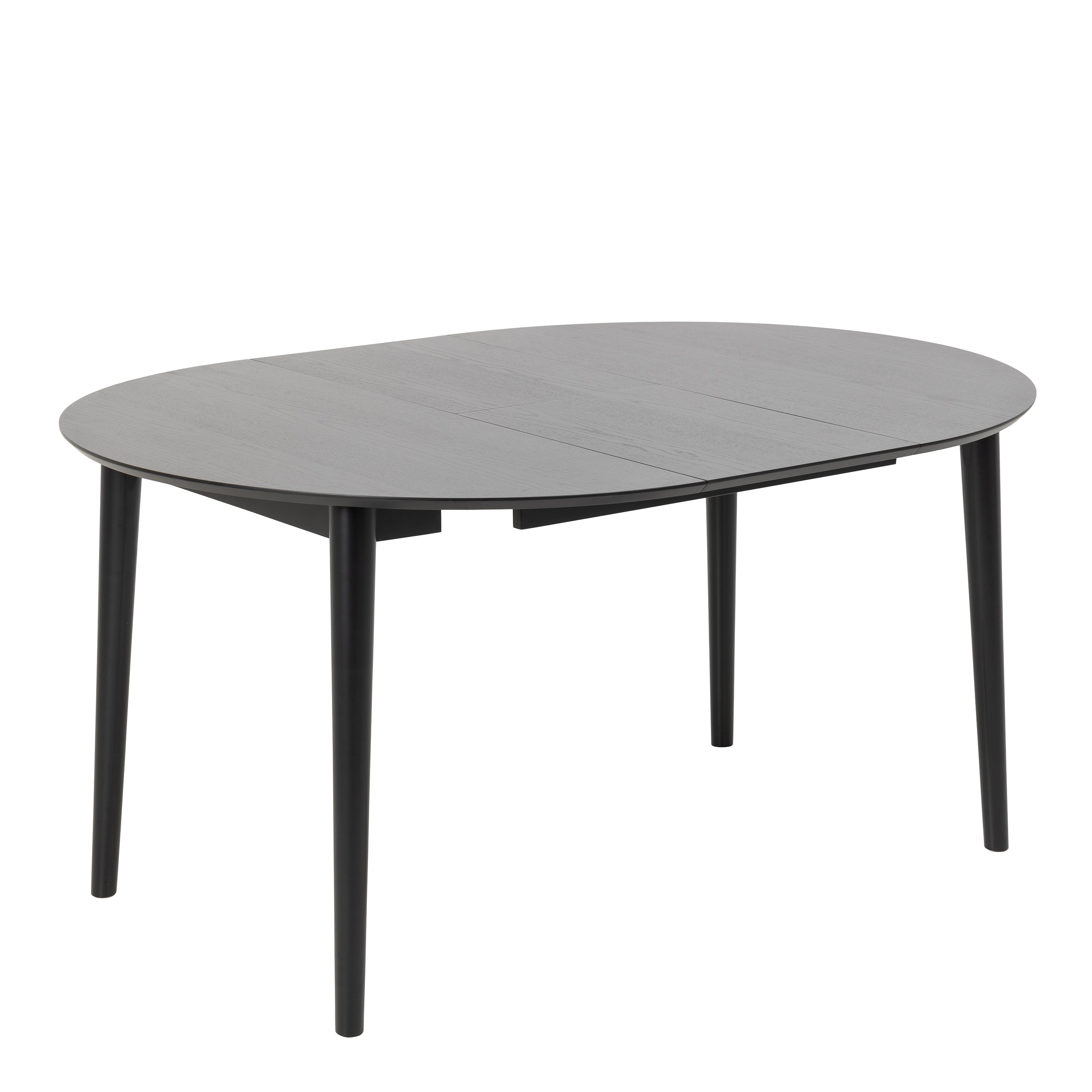 Montreux Round Extending Dining Table in Black 115-154 cm