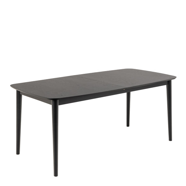 Montreux Rectangular Extending Dining Table in Black 180-219 cm