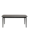 Montreux Rectangular Extending Dining Table in Black 180-219 cm