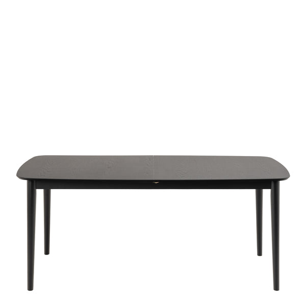 Montreux Rectangular Extending Dining Table in Black 180-219 cm