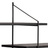 Belfast Wall Unit with 4 shelves in Black