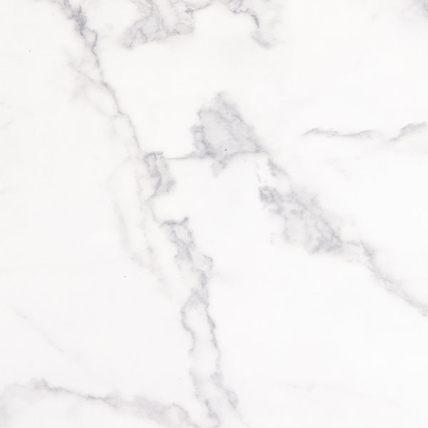 Barossa Coffee Table with White Marble Effect Top & Black Base 40cm