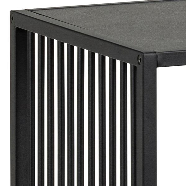 Strington Bookcase with 2 Shelves in Black