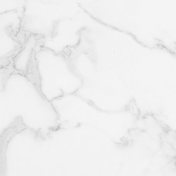 Barossa Coffee Table with White Marble Effect Top & Black Steel Base 110x55x45cm