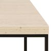 Barossa Coffee Table with Light Oak Top & Black Steel Base 110x55x45cm