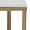 Alisma Coffee Table with White Marble Effect Top