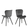 Batilda Dining Chair in Dark Grey Set of 2