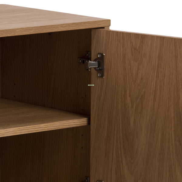 Brighton 3 Door Sideboard in Oak with Herringbone Effect